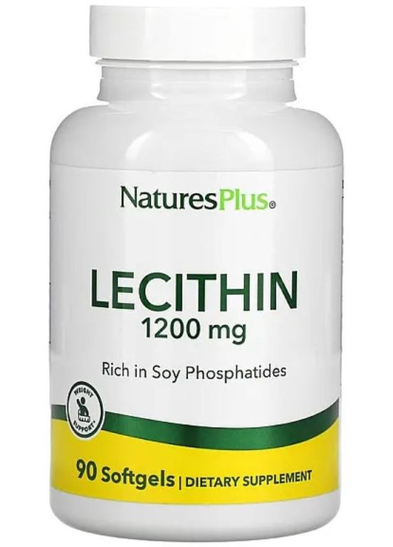 Лецитин Lecithin 1200 мг 90 капсул Nature's Plus (359473298)