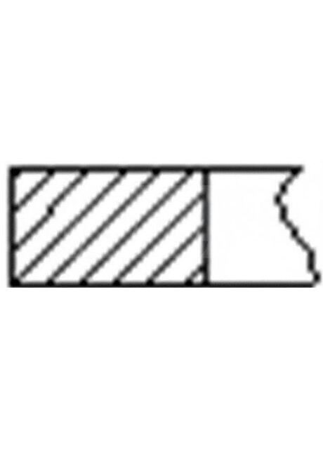 Кільця поршневі (1CYL) VAG 81.5 (1.5/1.75/2) ADR/AEB FR10-507450 Freccia (366194322)