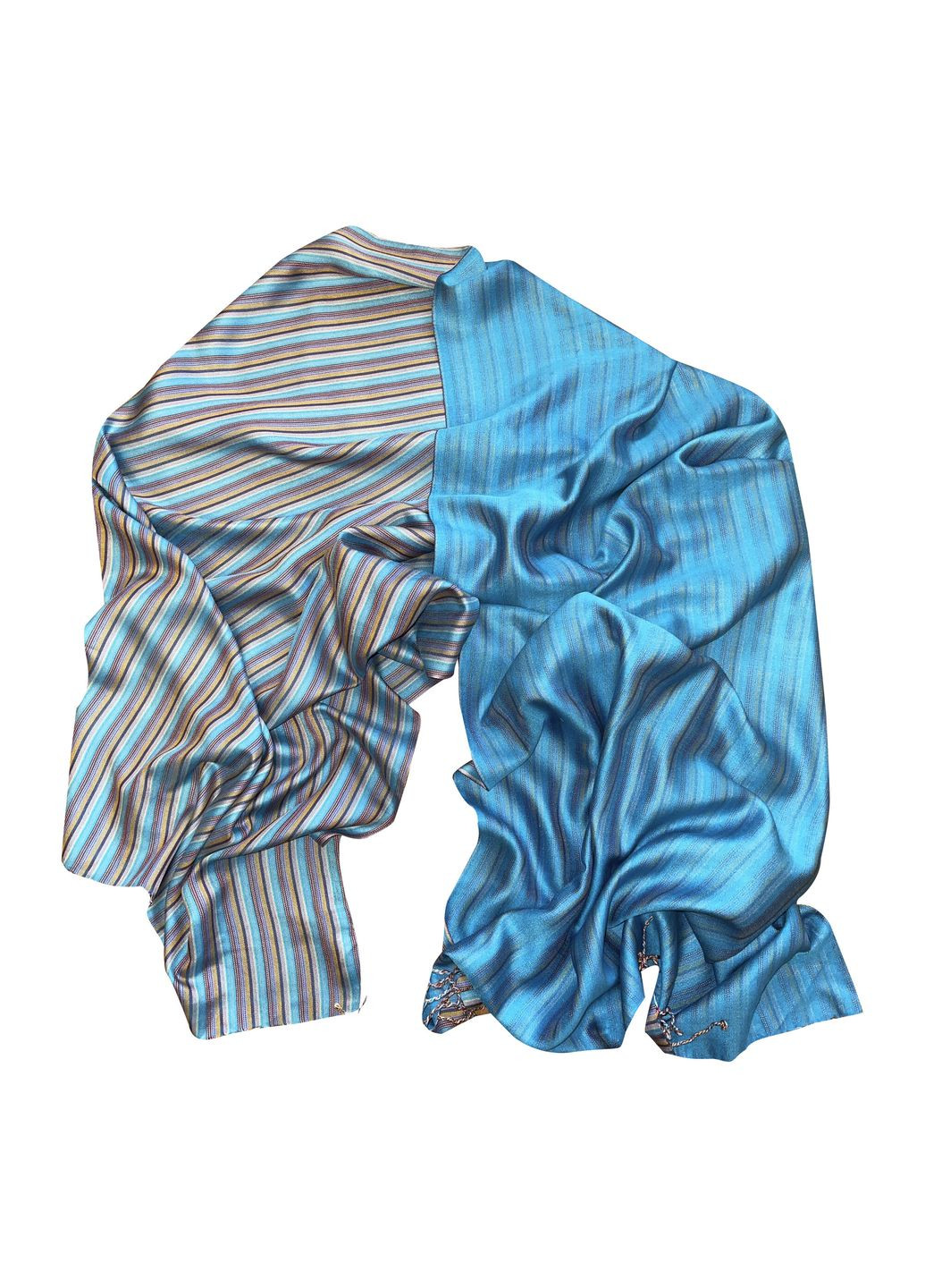 Шарф шовковий 180х70 см синій a-1527 Silk Route (298876854)