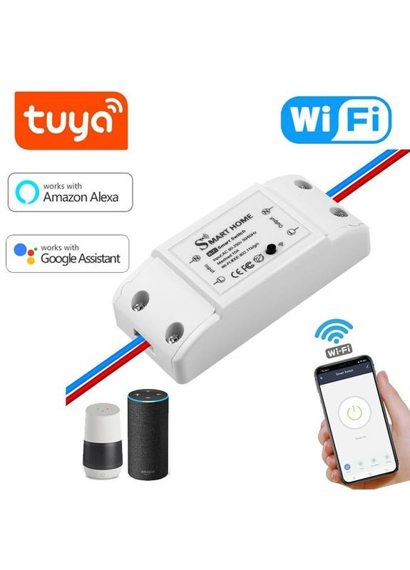 Wi-Fi реле MS-101 10A smart\Smart life TUYA (331610997)