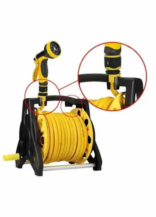 Котушка для водяного шлангу + 10-метровий поливальний набір (10 режимів) ARK Water Hose Reel (318972595)