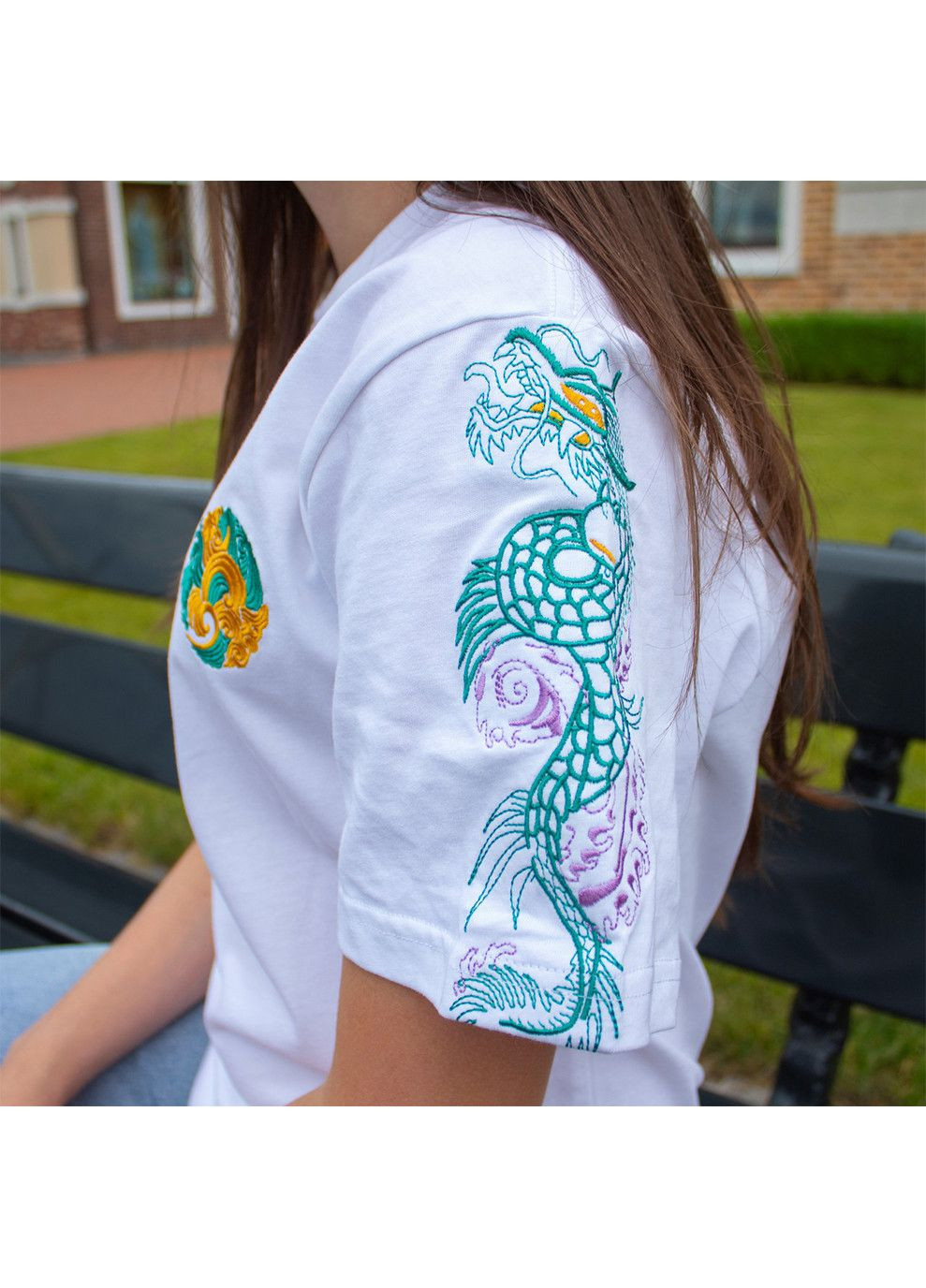 Женская футболка Dragon Spirit White No Brand - (333957970)