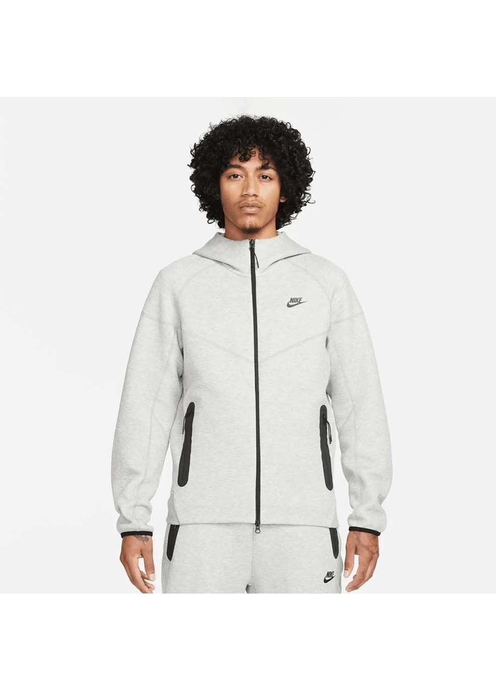 Мужская Толстовка M NK TCH FLC FZ WR HOODIE Серый Nike (367595077)