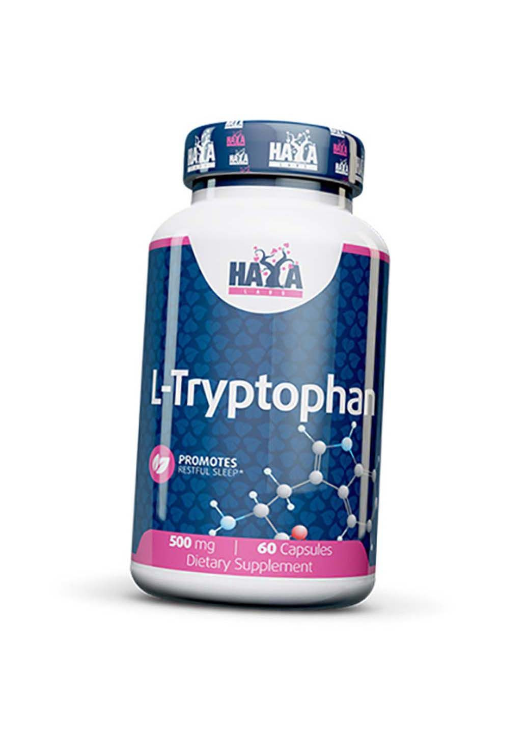 Л Триптофан L-Tryptophan 500 60 капс Haya Labs (285794042)