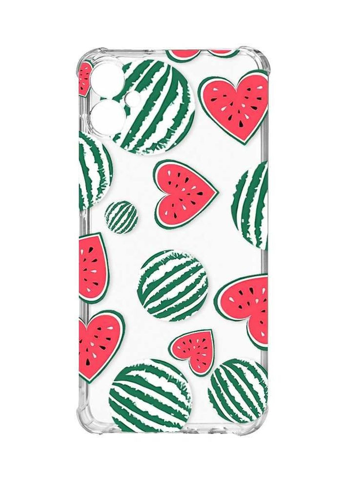 Чохол з потовщеними кутами на Samsung Galaxy A05 (A055):: Кавуни сердечка (принт 343) Creative (355392441)