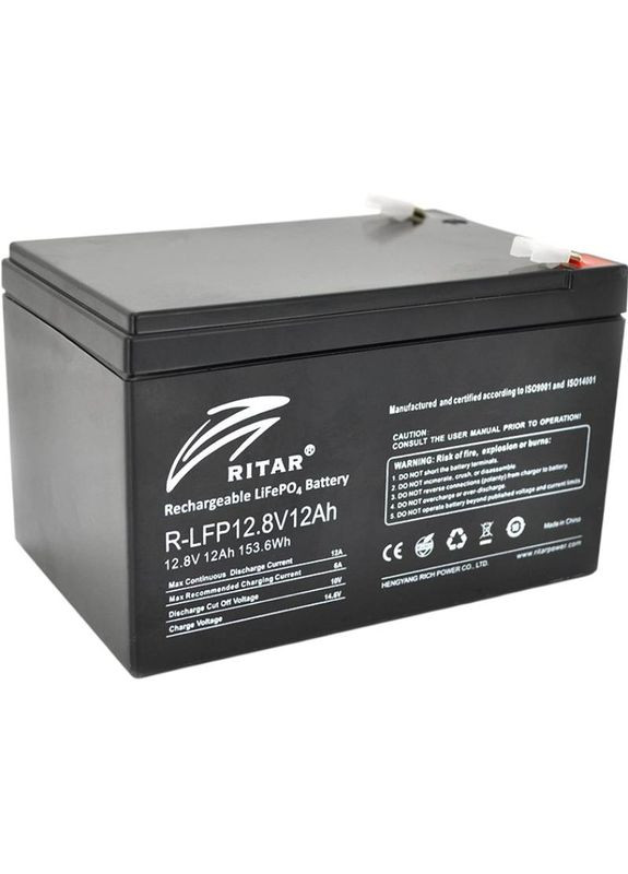 Аккумулятор LiFePO4 R-LFP 12.8V 12Ah Ritar (323096863)
