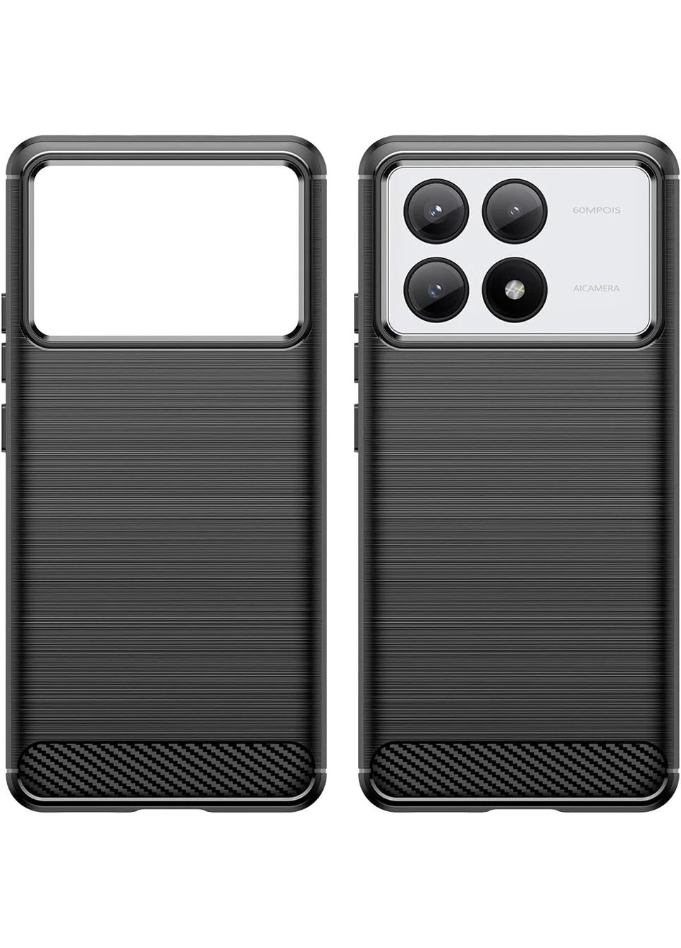 Чохол Carbon Fiber для Poco X6 Pro 5G Black Lenuo (361903972)