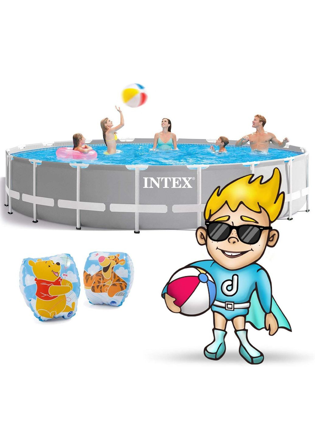 Бассейн каркасный 21в1 26732, 549 х 122 см, Intex (329201098)