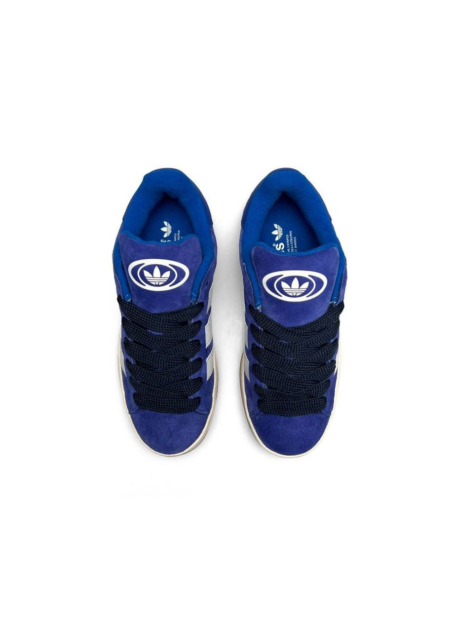 Синие демисезонные женские кроссовки adidas campus prm navy white (реплика) синие No Brand