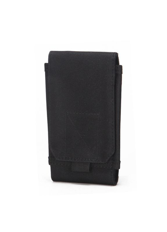 Подсумок MOLLE одинарный под телефон черный No Brand (326487599)