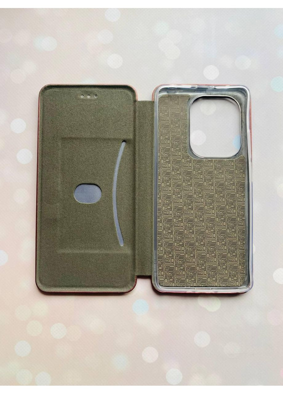 Чохол-книжка бордовий з малюнком на Xiaomi Redmi Note 13 Pro 5G Фон Троянди (принт 273) Creative (355407980)