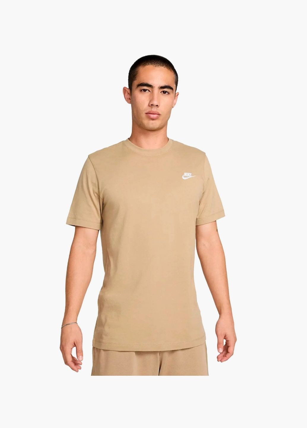 Бежевая футболка мужская sportswear club beige ar4997-297 Nike