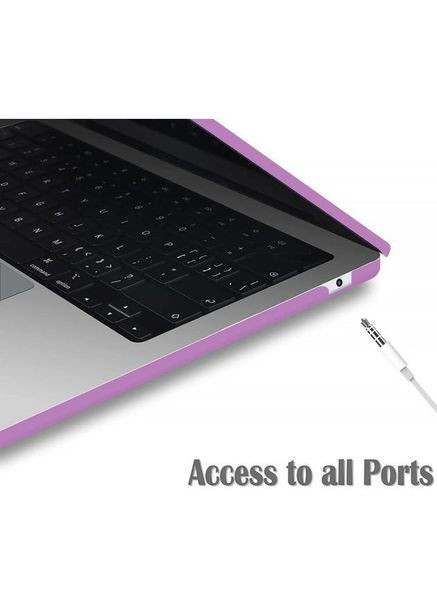 Чохол-накладка для MacBook Pro 13" (2016–2022, M2) A1706, A1708, A1989, A2159, A2251, A2289, A2338 M1, A2338 M2 Purple Hardshell (369511571)