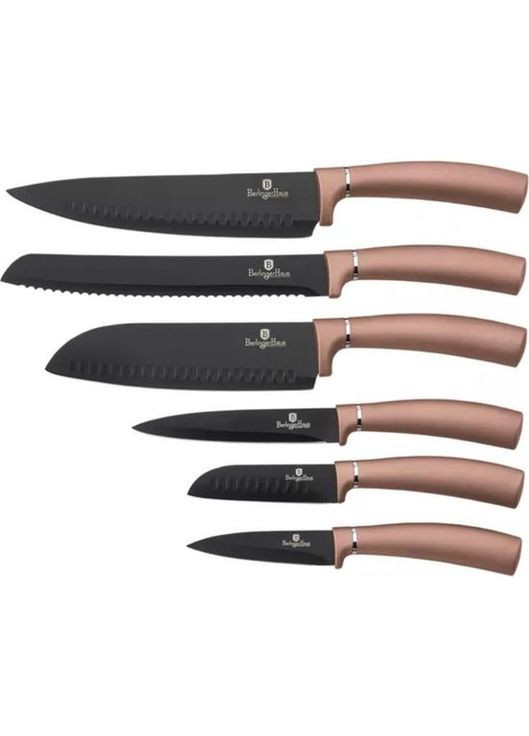 Набір ножів 6 предметів Metallic Line Rose Gold Edition BH2558 Berlinger Haus комбінований,