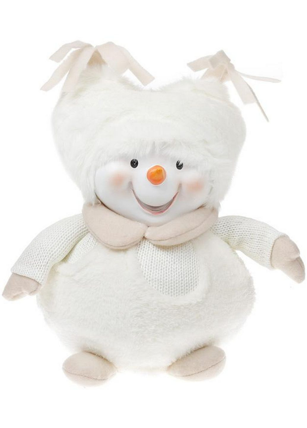 Мягкая игрушка "Снеговик в пушистой шапке" 22х18х28 см Bona (289369143)