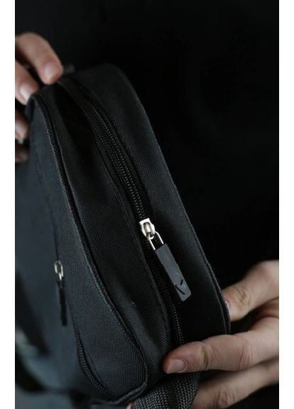 Тканевая барсетка для мужчин - сумка через плечо, черная модель No Brand (365761988)