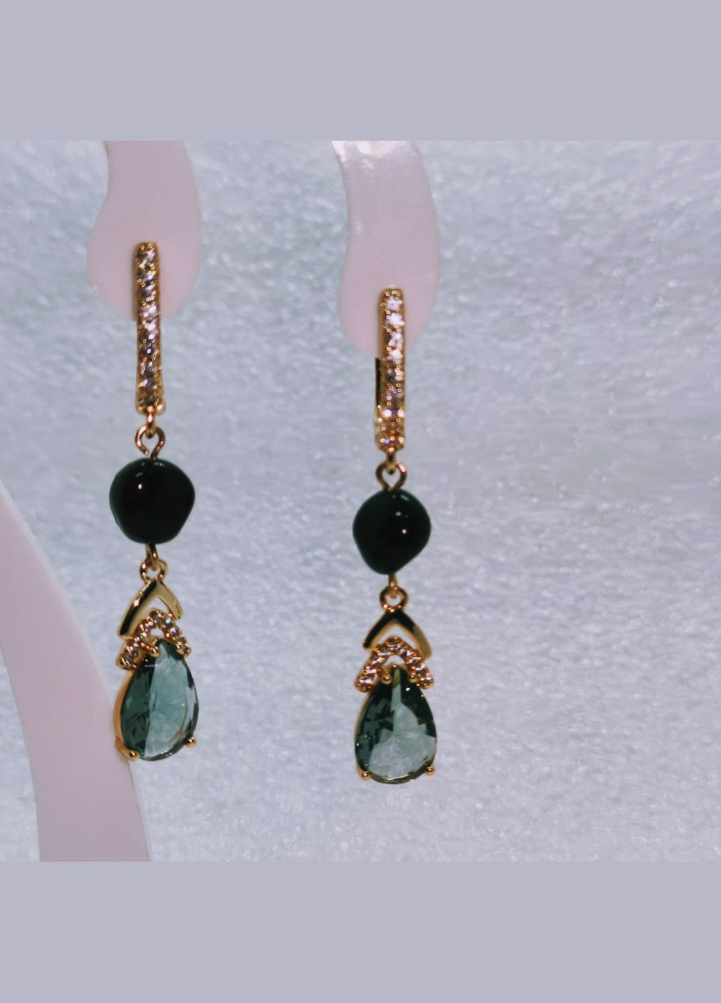 Сережки 3175 з натурального бурштину MINOV (316470506)