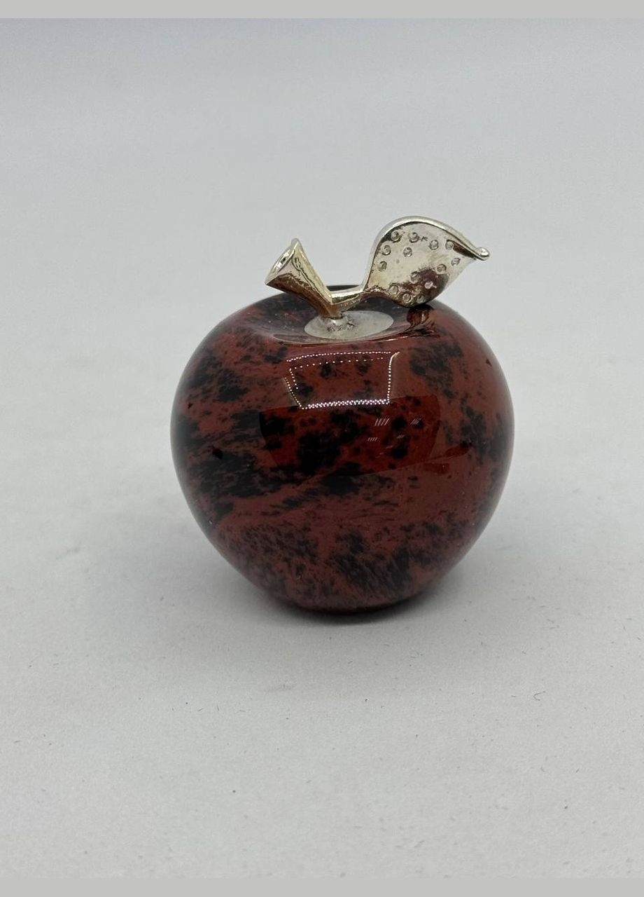 Яблуко з обсидіану 30*34 мм Бордовий No Brand (335249175)