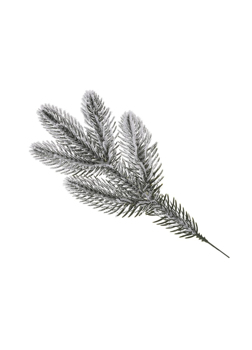 Гілка лита засніжена зелена, 30.5см No Brand (307016758)