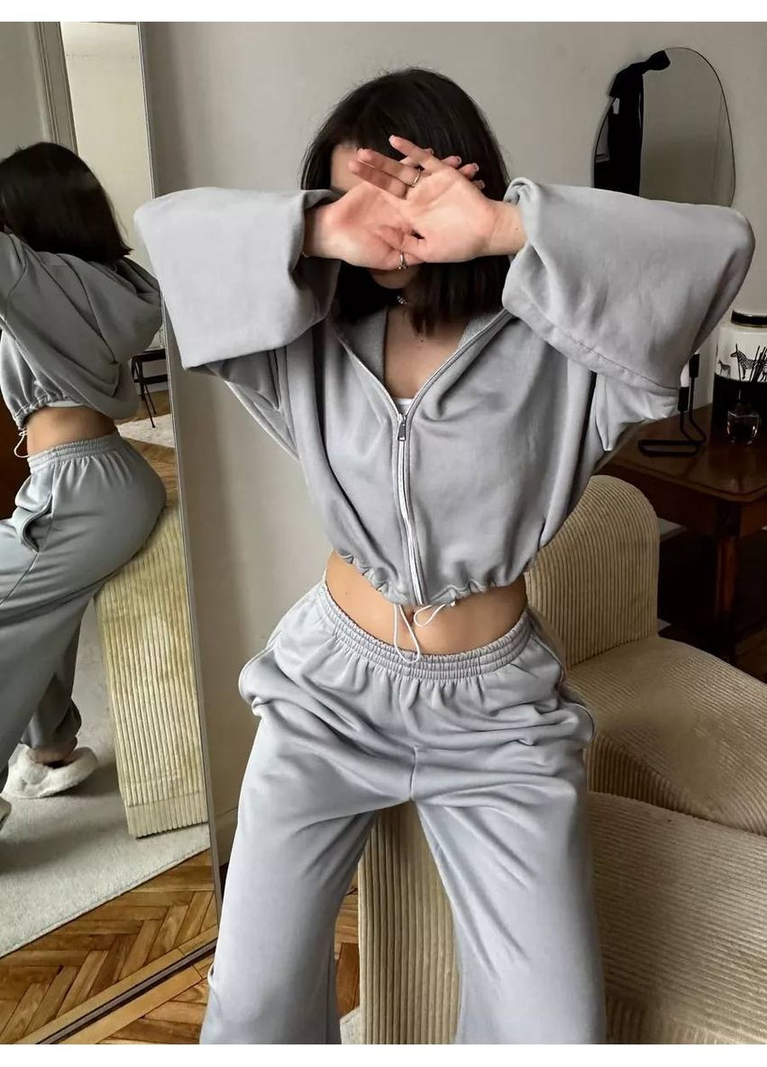🍂 Базовий спортивний костюм з петлі 🍂Ознайомтеся з розмірною сіткою. GD/GL Модний простір (364966619)