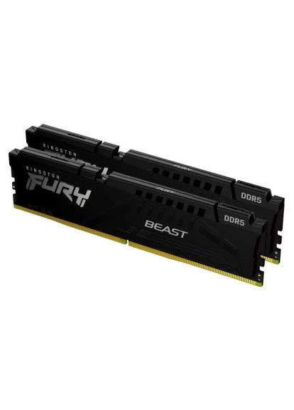 Модуль пам'яті для комп'ютера DDR5 64GB (2x32GB) 5200 MHz Beast Black (KF552C40BB2K2-64) Kingston FURY (395404352)