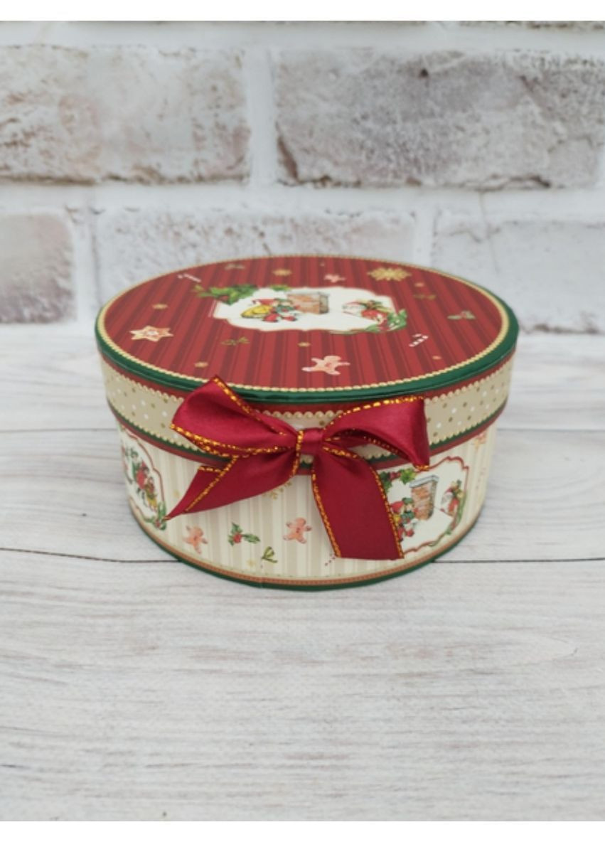 Чашка с блюдцем новогодняяя Magic Christmas фарфор в подарочной упаковке 120мл 13см R33354 Stenson (365730897)