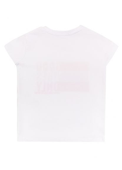 Фиолетовый летний костюм подростковый для девушки y21199-y21198 шорты-карго + фиолетовый футболка с белым. с шортами Y-Clu