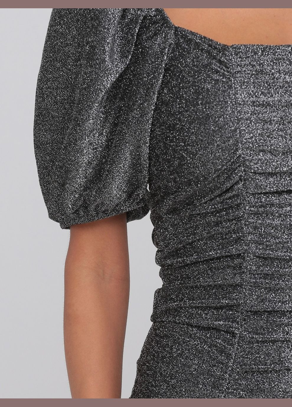 Срібна кежуал плаття, сукня H&M однотонна