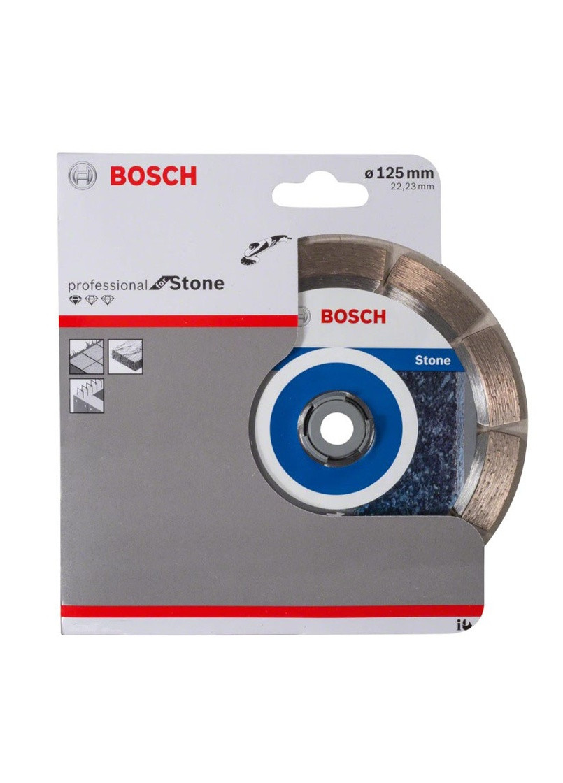 Алмазный диск PF Stone (125х22.23 мм) круг отрезной сегментный по камню (21699) Bosch (267819068)