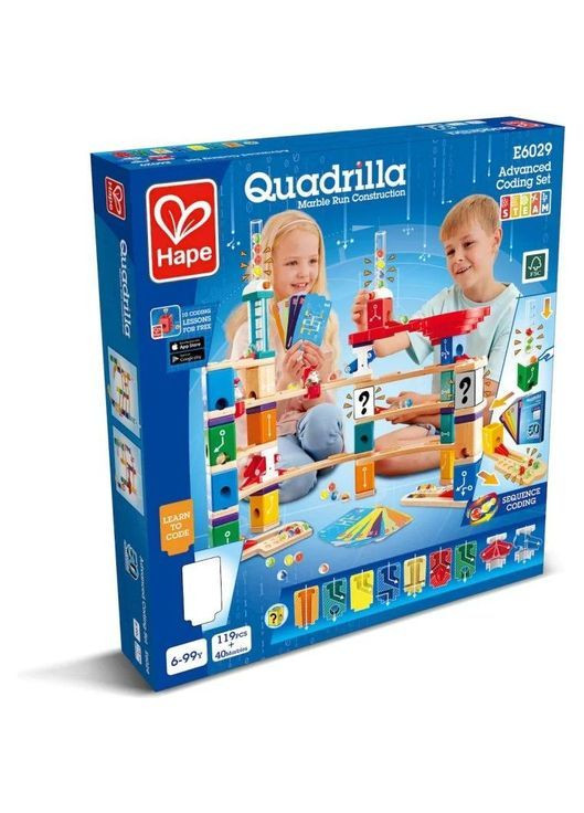 Конструктор-лабиринт Quadrilla Программирование 159 элементов () Hape E6029 (366578403)