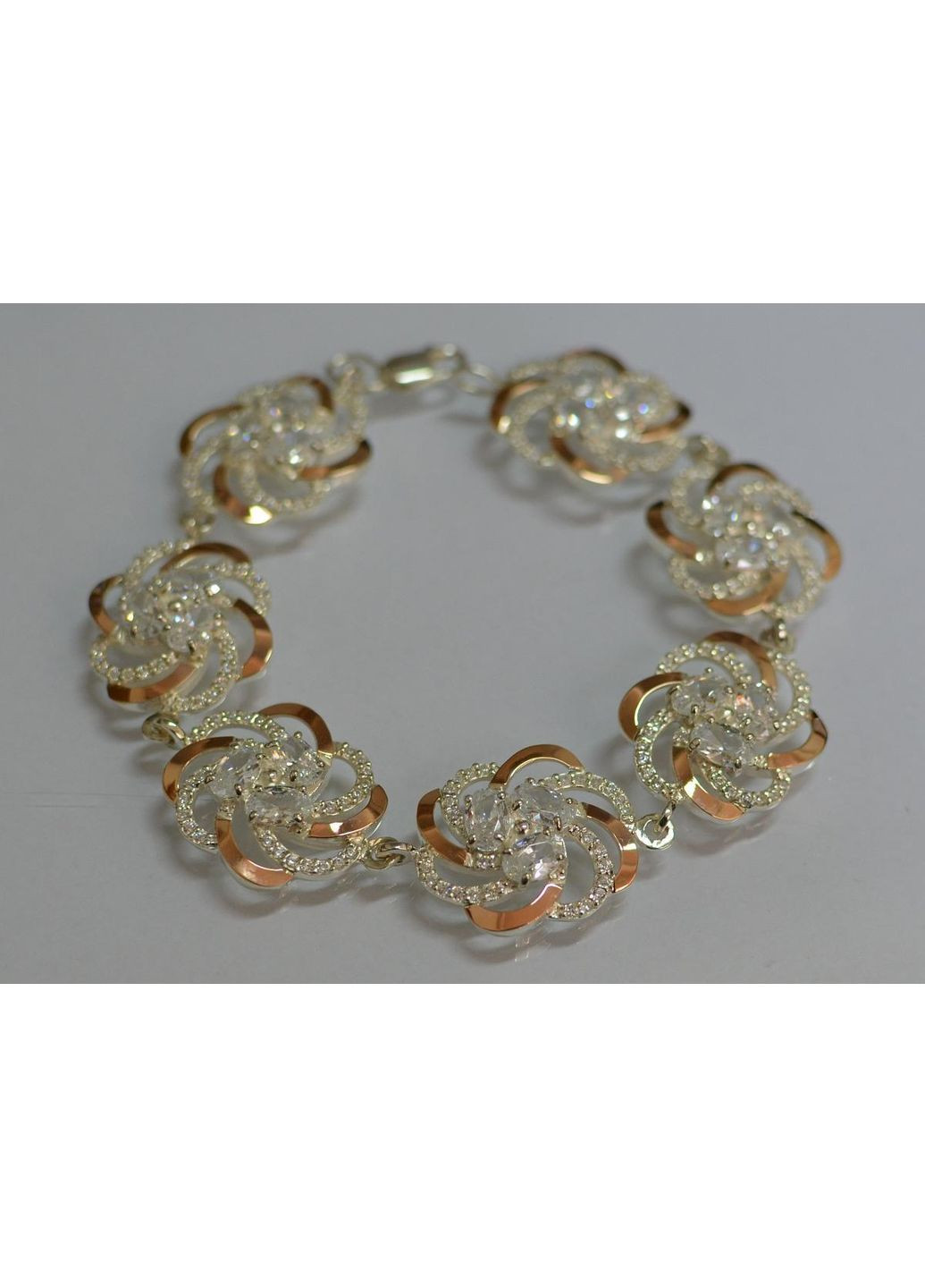 Срібний набір з золотими пластинами Silver Style (367112066)