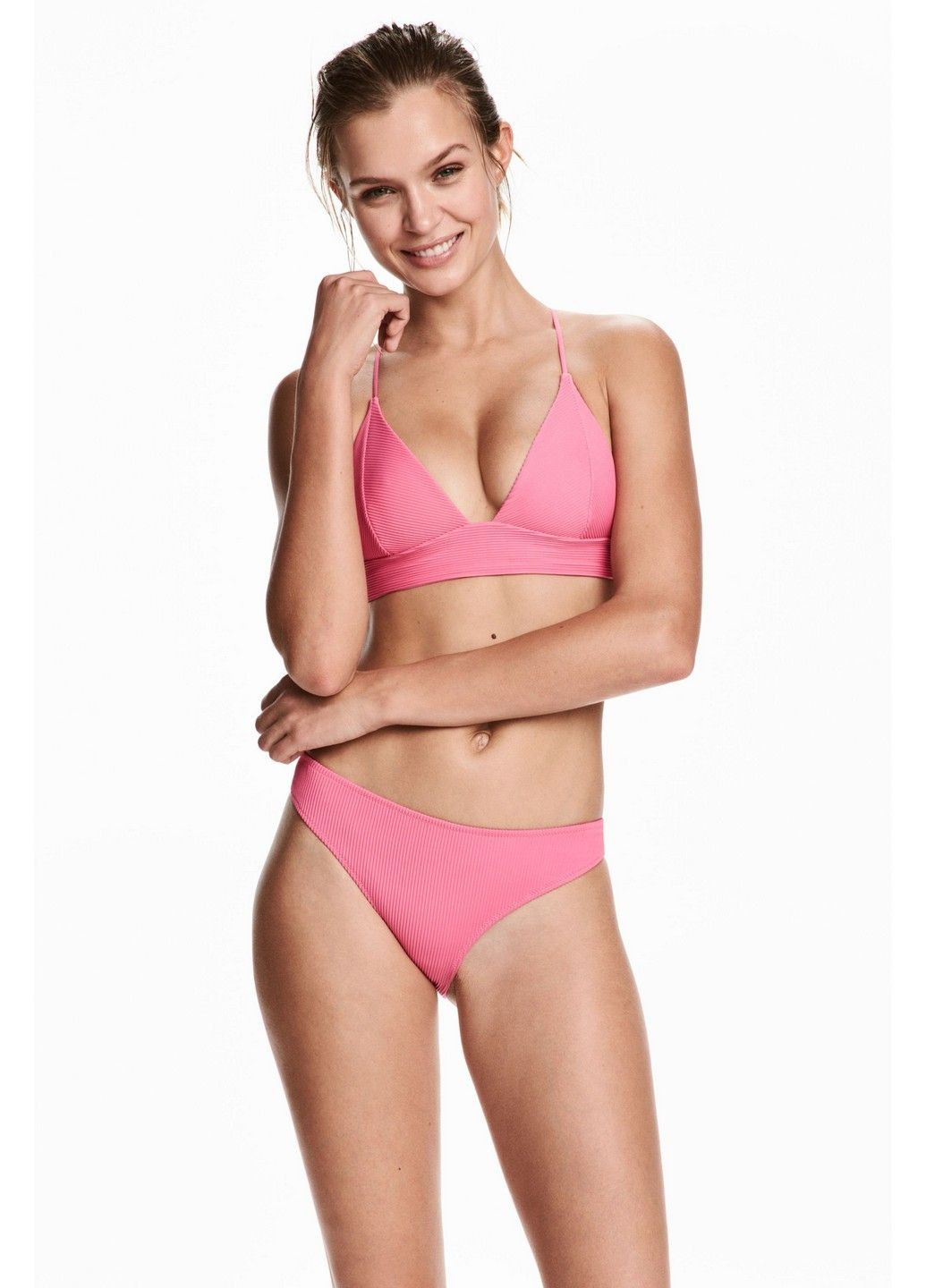 Розовые купальные плавки однотонные H&M