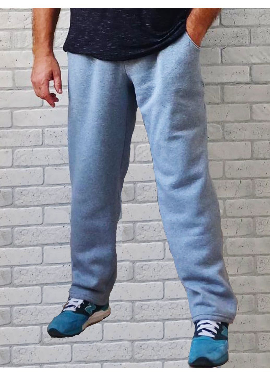 Серые брюки No Brand