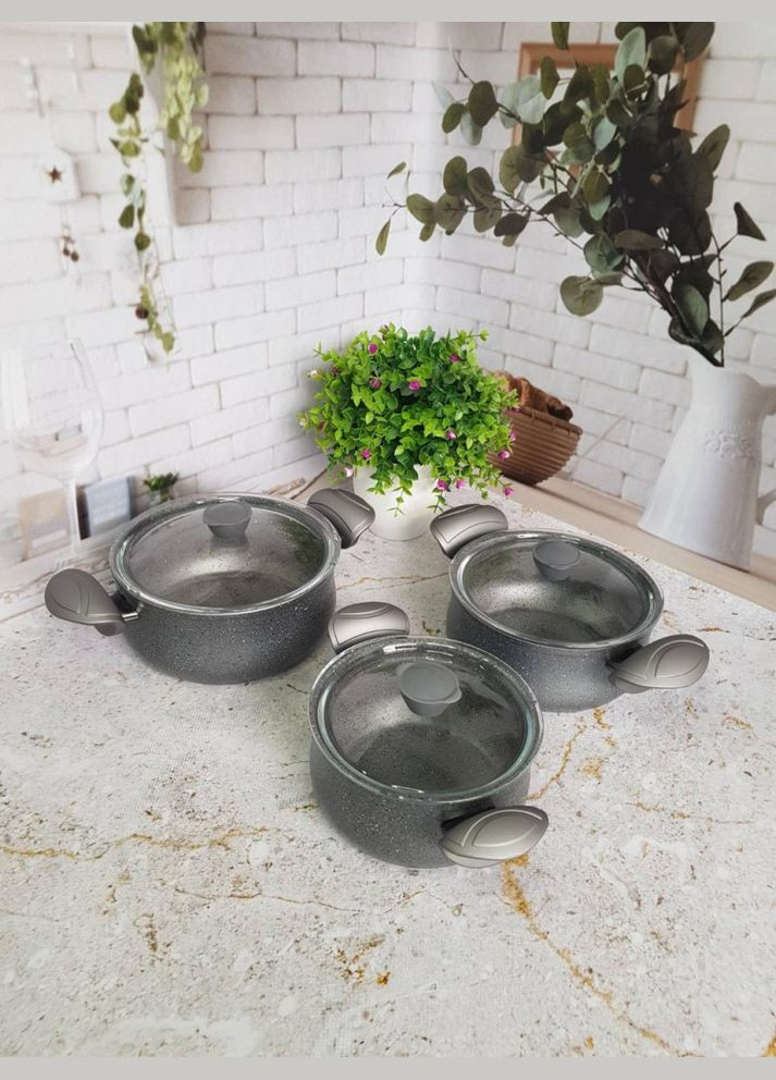 Набор посуды 6 пр O.M.S. Collection 3027-Grey OMS (336024372)