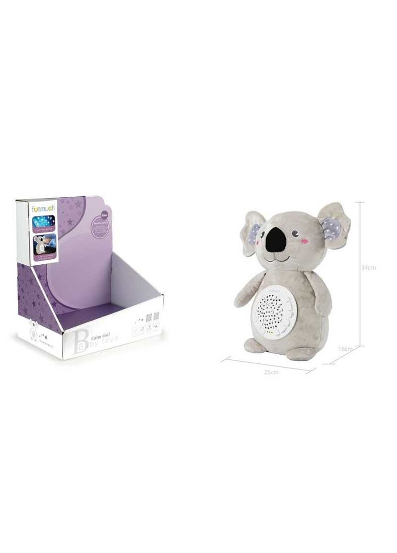 Ночник FM 666-30 (24) "Коала", проектор звездного неба, колыбельные, звуки природы, таймер, в коробке China 137339 (367854131)