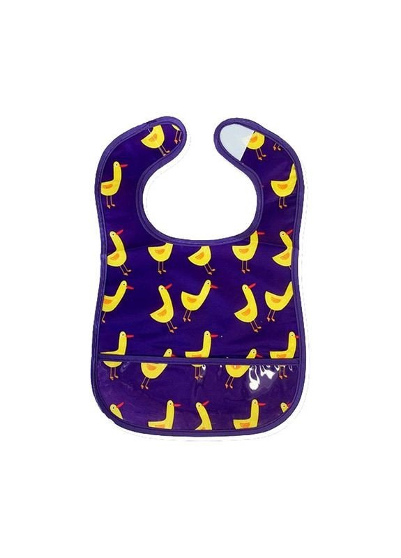 Детский слюнявчик клеенчатый MGZ 0601(Violet) на липучке Mega Zayka (372990275)