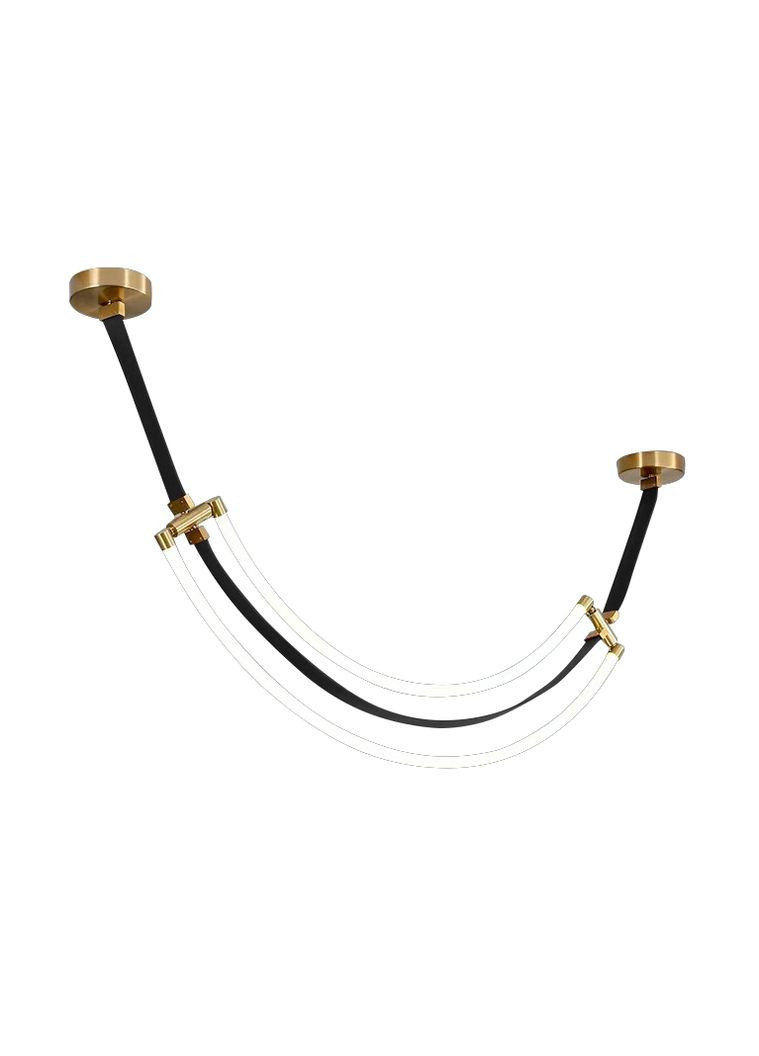 Люстра подвесная светодиодная THD63856-1500 30W черный Valeso (357494743)