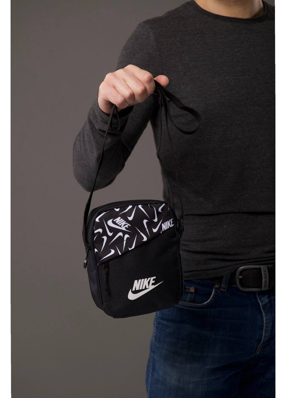 Чорна сумка чоловіча через плече - мінімалізм і зручність No Brand (365761987)