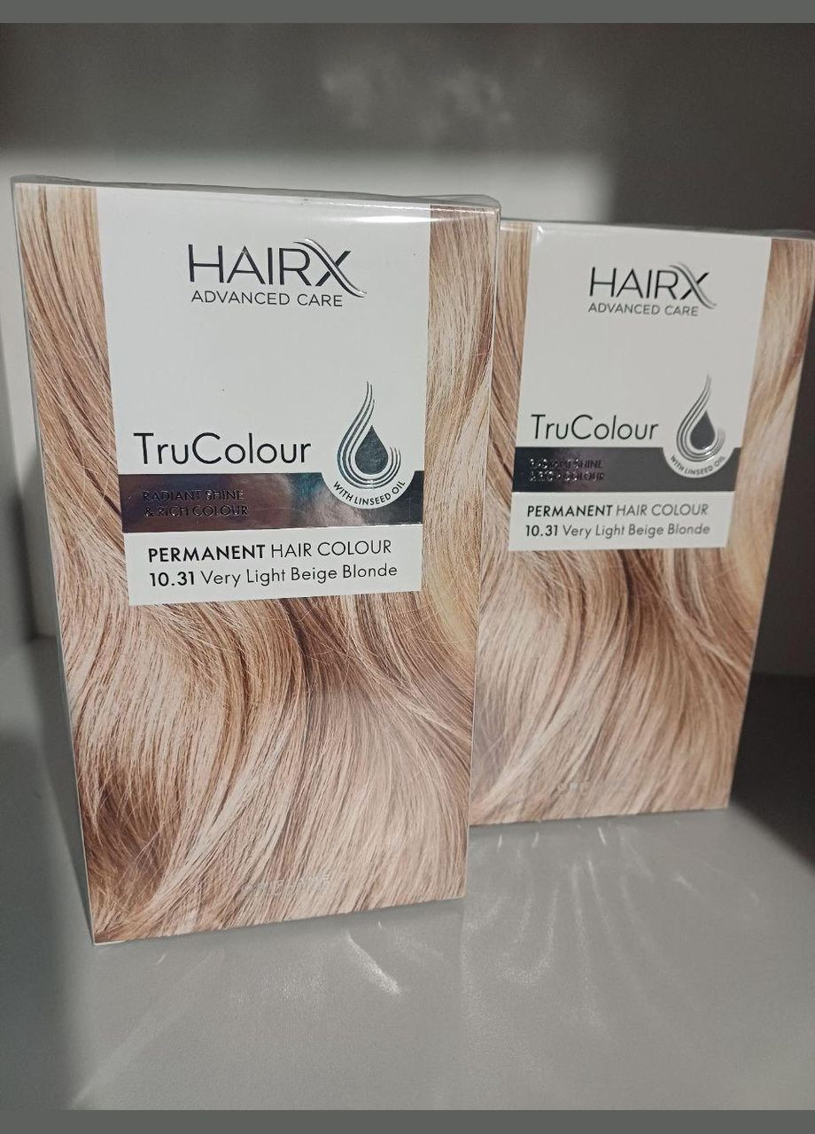 Устойчивая краска для волос HairX TruColour код 41623 Светлый блонд 10.31 Орифлэйм Oriflame (370955373)