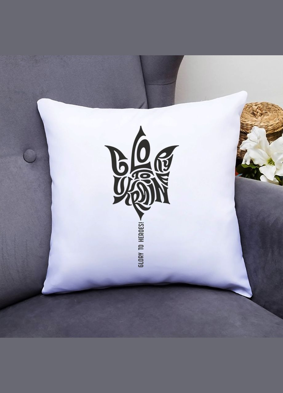 Декоративная подушка с принтом "Glory to heroes" Push IT Кавун (316095754)