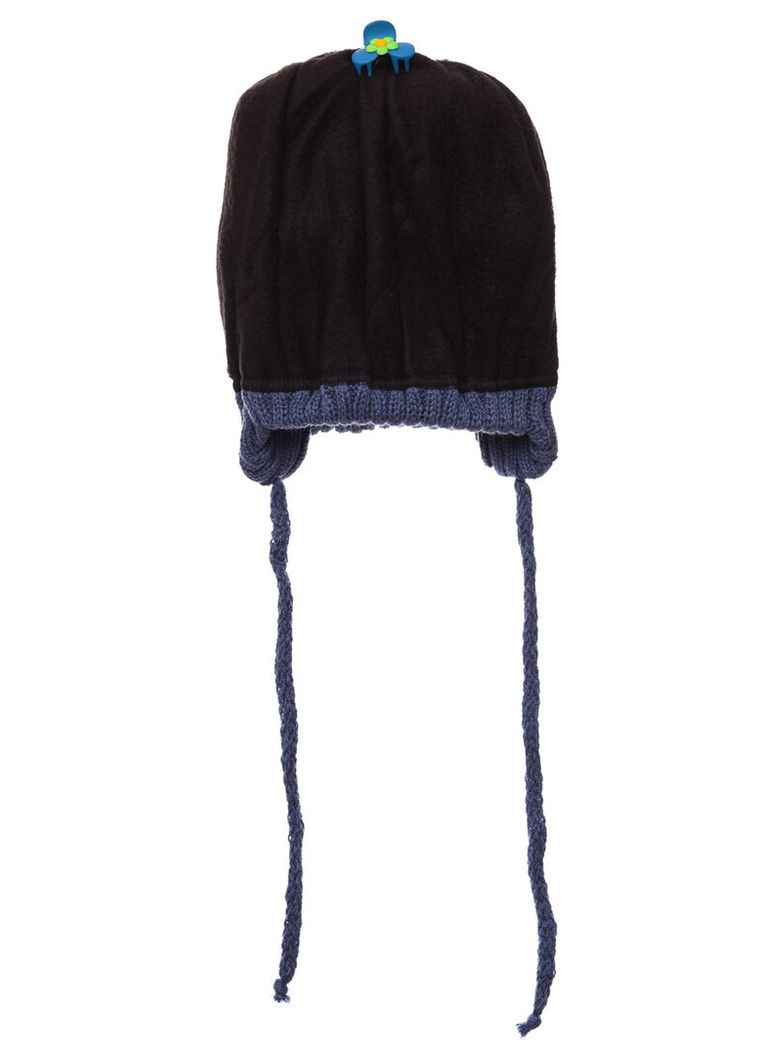 Шапка с хомутом для мальчика вязка на флисе с эмблемой собаки светло-синяя 3г+ (51889) BABYKROHA (317042700)