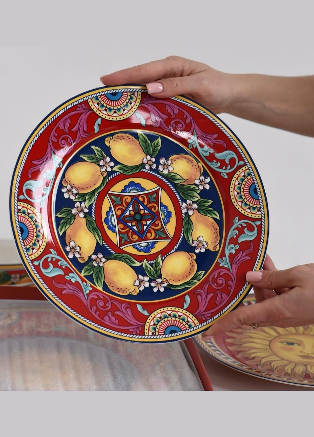 Тарелка 4 шт фарфоровая 19см Sicilia No Brand (325608806)