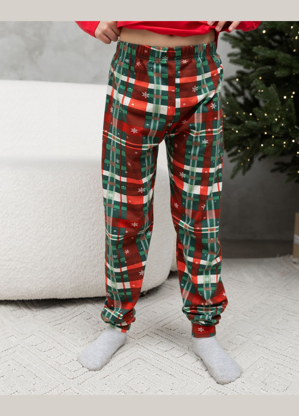 Красная подростковая пижама для мальчика со штанами Tom John