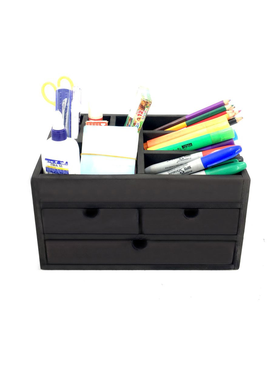 Настольный органайзер из дерева Огаст венге (КНЦ-009012) No Brand (328227948)