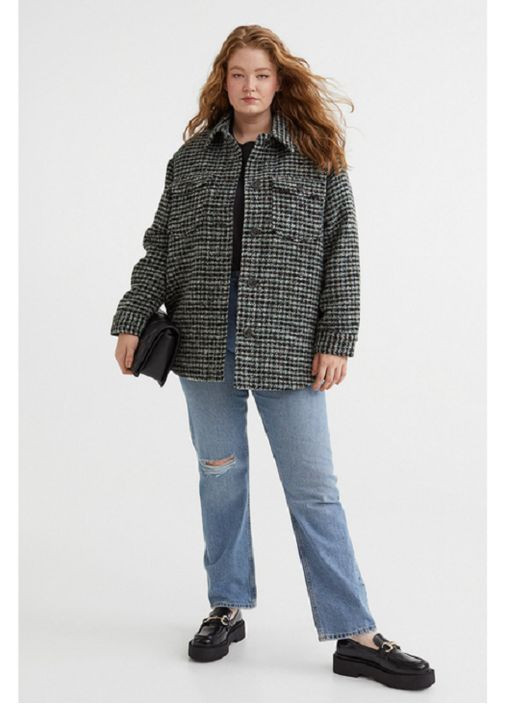 Черная демисезонная куртка H&M