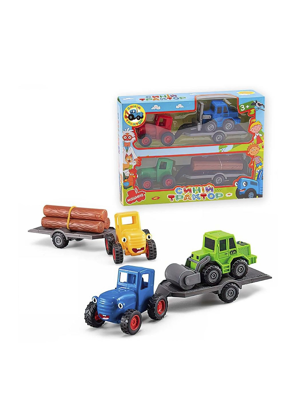 Набір тракторів колір різнокольоровий ЦБ-00268268 No Brand (314903021)