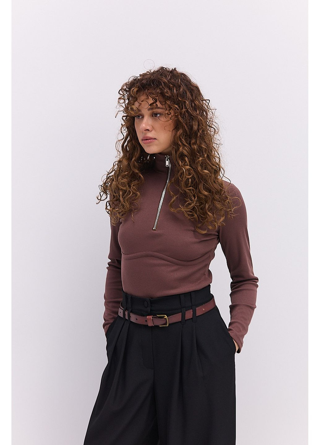 Женская водолазка с воротником на молнии Arjen (362556065)