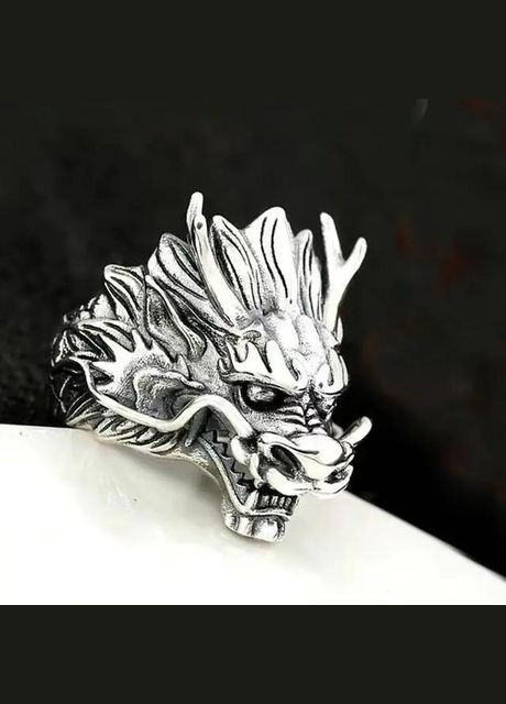 Кольцо дракон перстень в виде головы Китайского дракона р регулируемый Fashion Jewelry (285110688)