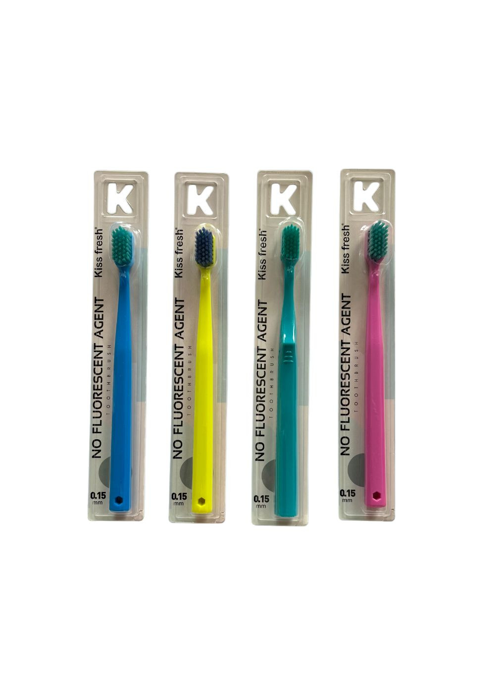 Щетка зубная из нейлона №К19-402 Kiss Fresh сер.жест. (12/288) No Brand (346240972)