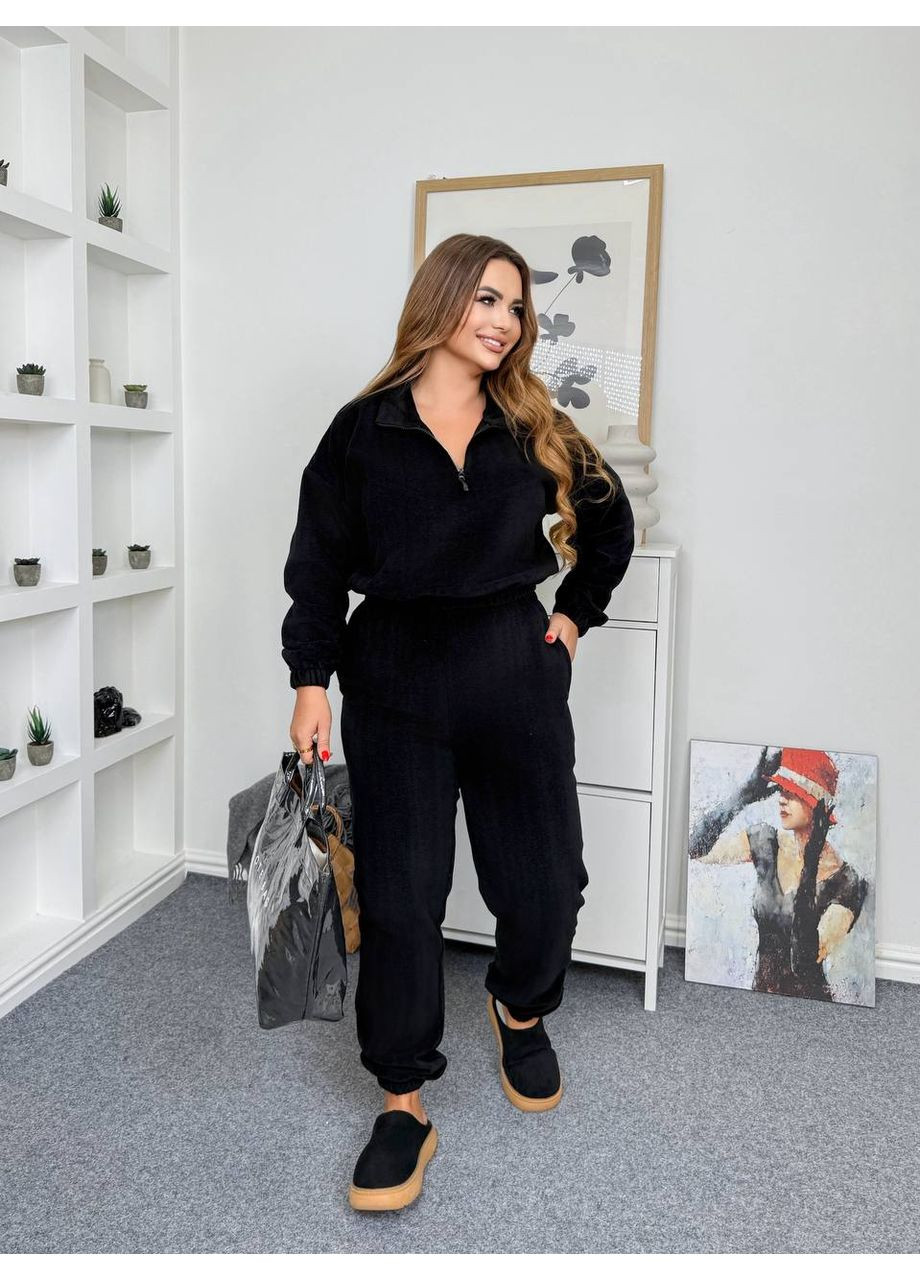 🧸Теплий костюм із полар-флісу — джемпер на блискавці + штани (заміри в описі) GD/GL Модний простір (364966864)